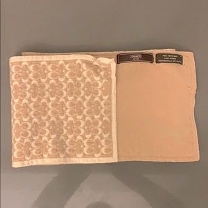 Coach merino wool scarf